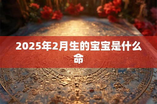 2025年2月生的宝宝是什么命 2025年2月生的宝宝是什么命