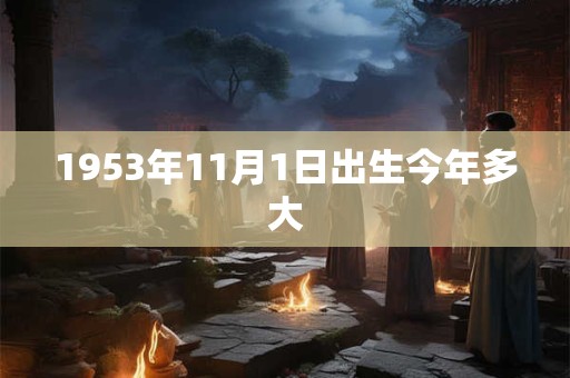 1953年11月1日出生今年多大