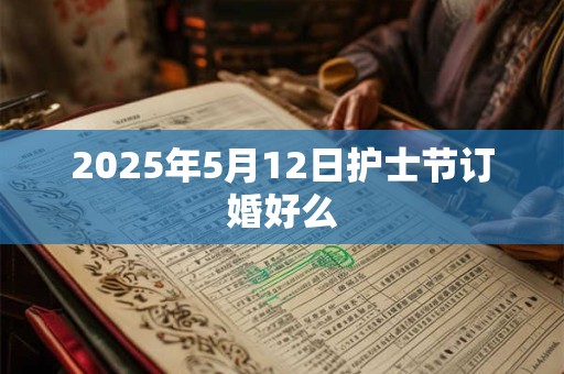 2025年5月12日护士节订婚好么