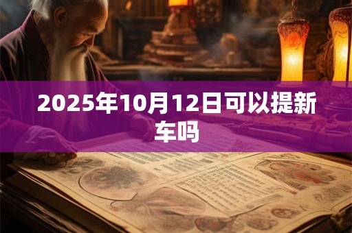 2025年10月12日可以提新车吗