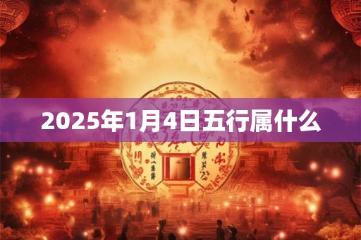 2025年1月4日五行属什么