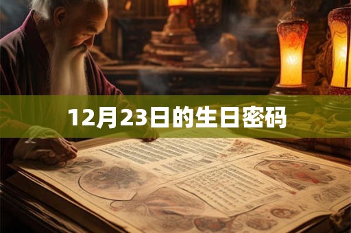 12月23日的生日密码