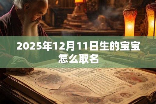 2025年12月11日生的宝宝怎么取名