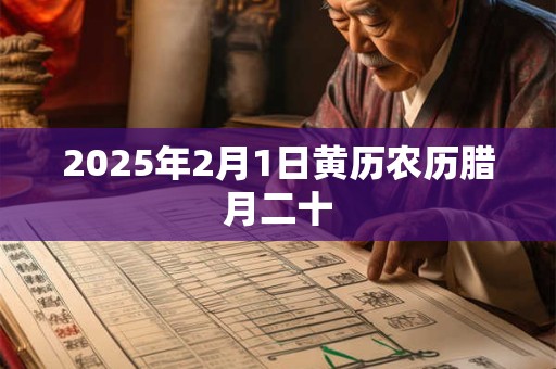 2025年2月1日黄历农历腊月二十