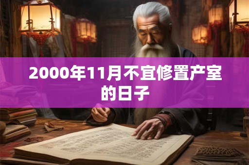 2000年11月不宜修置产室的日子