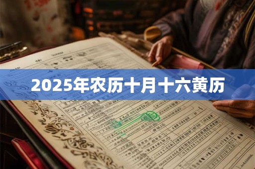 2025年农历十月十六黄历