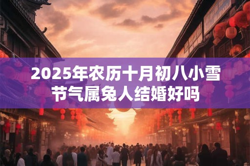 2025年农历十月初八小雪节气属兔人结婚好吗