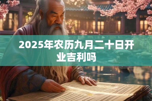 2025年农历九月二十日开业吉利吗