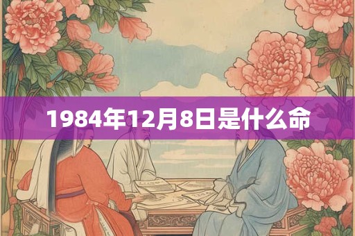 1984年12月8日是什么命