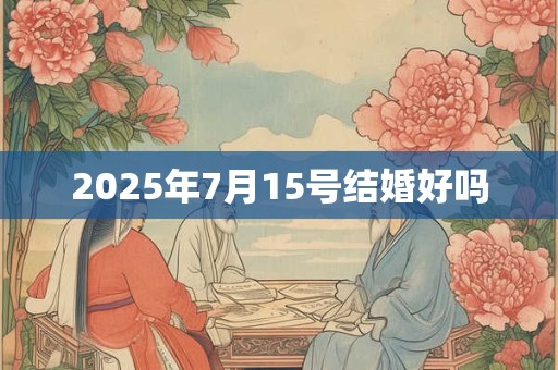 2025年7月15号结婚好吗