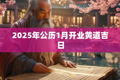 2025年公历1月开业黄道吉日