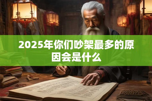 2025年你们吵架最多的原因会是什么