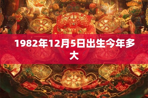 1982年12月5日出生今年多大