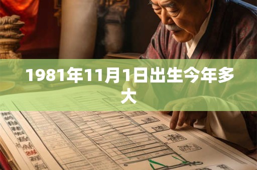 1981年11月1日出生今年多大
