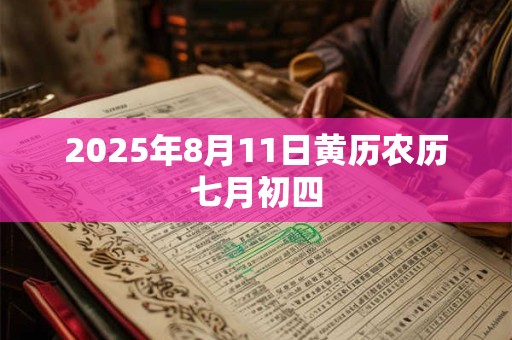 2025年8月11日黄历农历七月初四