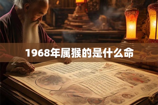 1968年属猴的是什么命