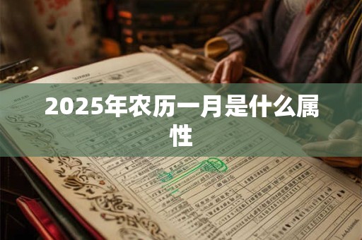 2025年农历一月是什么属性