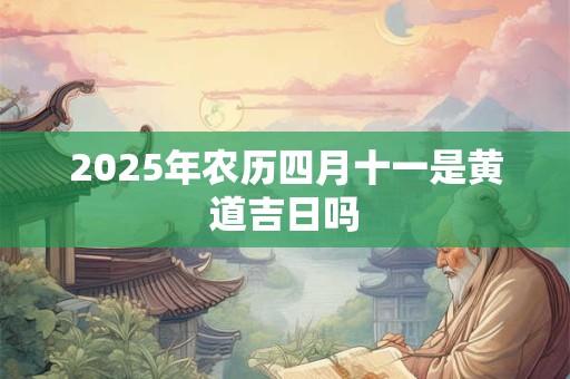 2025年农历四月十一是黄道吉日吗