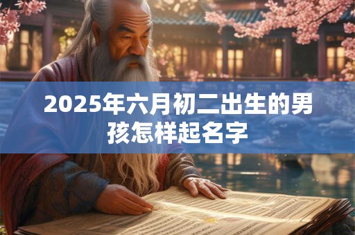 2025年六月初二出生的男孩怎样起名字