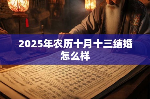 2025年农历十月十三结婚怎么样