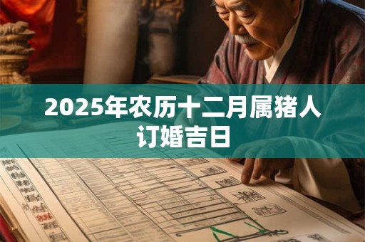 2025年农历十二月属猪人订婚吉日