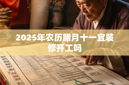2025年农历腊月十一宜装修开工吗