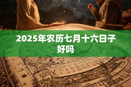 2025年农历七月十六日子好吗