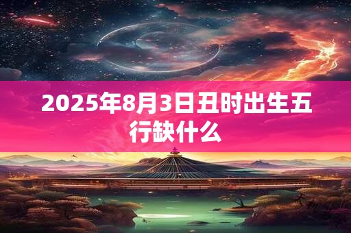 2025年8月3日丑时出生五行缺什么