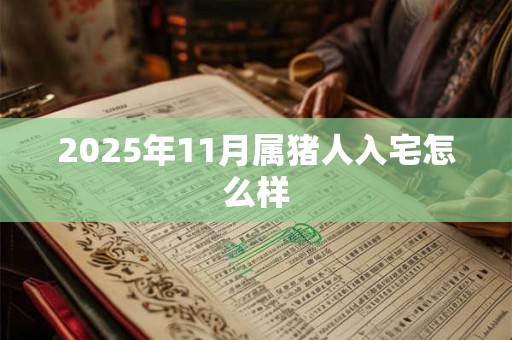 2025年11月属猪人入宅怎么样