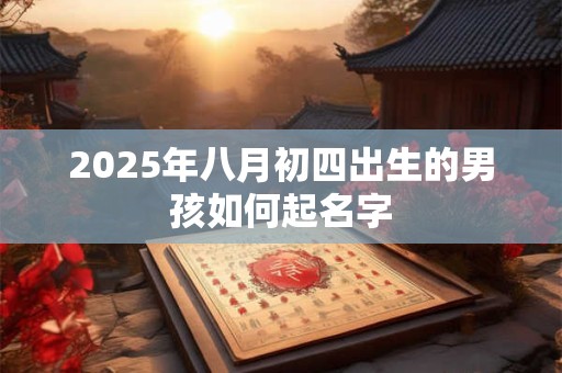 2025年八月初四出生的男孩如何起名字 2025年八月初四出生的男孩如何起名字