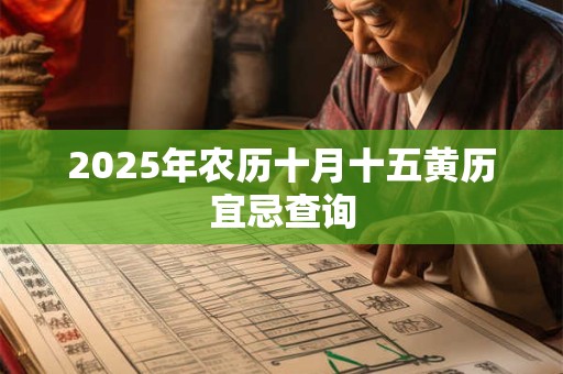 2025年农历十月十五黄历宜忌查询