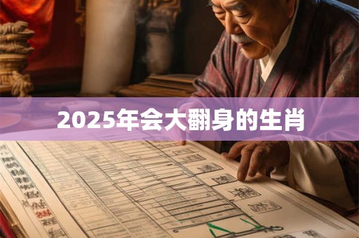 2025年会大翻身的生肖