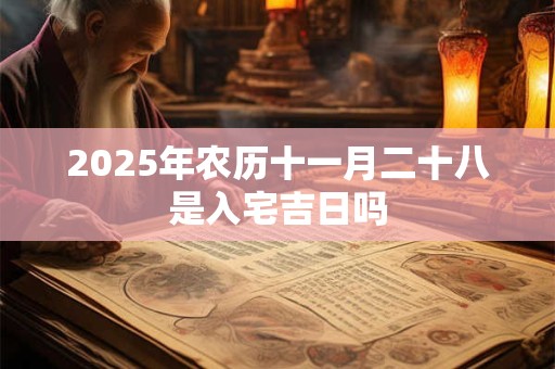 2025年农历十一月二十八是入宅吉日吗