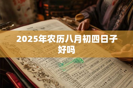 2025年农历八月初四日子好吗