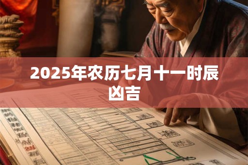 2025年农历七月十一时辰凶吉
