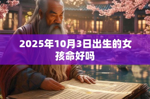 2025年10月3日出生的女孩命好吗