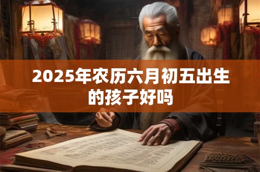 2026年农历六月初五出生的孩子好吗