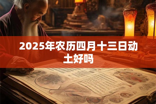 2025年农历四月十三日动土好吗 2025年农历四月十三日动土好吗