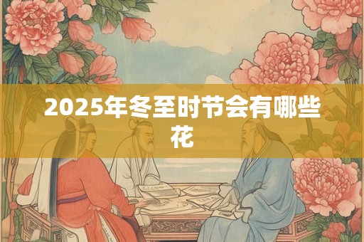 2025年冬至时节会有哪些花