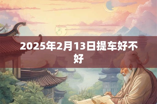 2025年2月13日提车好不好