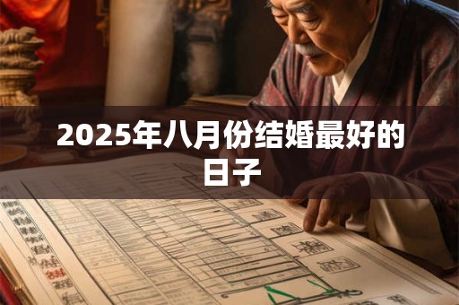 2025年八月份结婚最好的日子