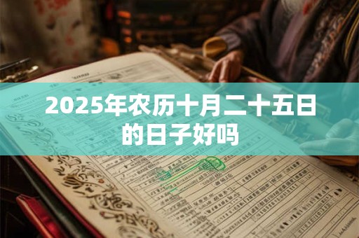 2025年农历十月二十五日的日子好吗