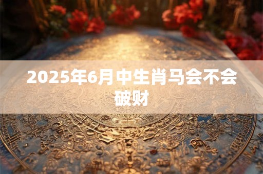 2025年6月中生肖马会不会破财