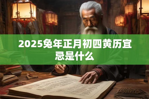 2025兔年正月初四黄历宜忌是什么