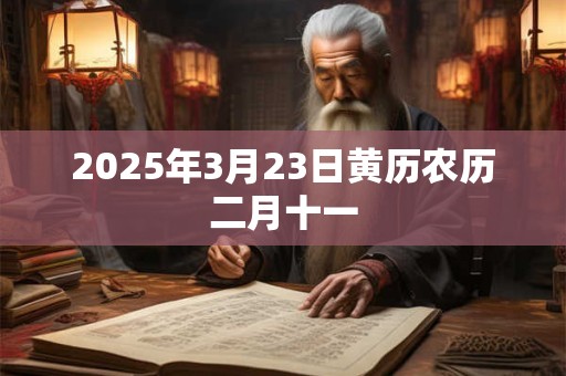 2025年3月23日黄历农历二月十一