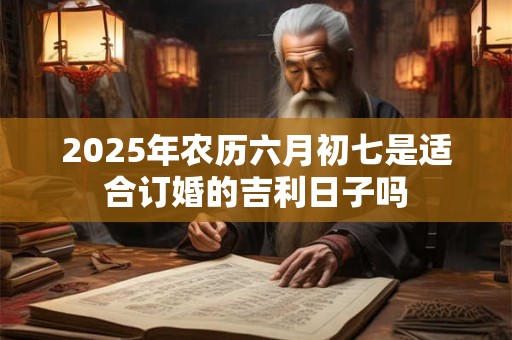 2025年农历六月初七是适合订婚的吉利日子吗