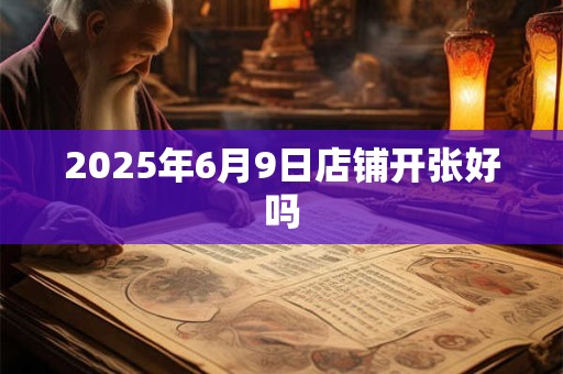 2025年6月9日店铺开张好吗