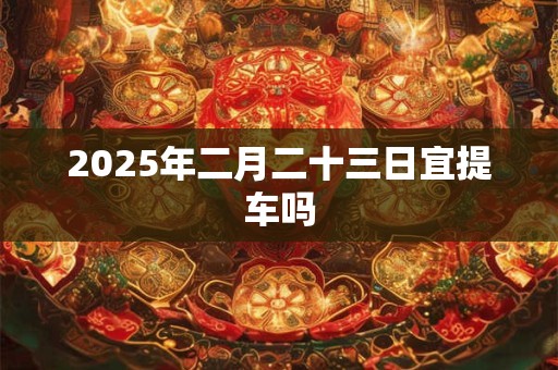 2025年二月二十三日宜提车吗