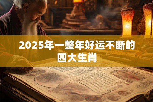 2025年一整年好运不断的四大生肖
