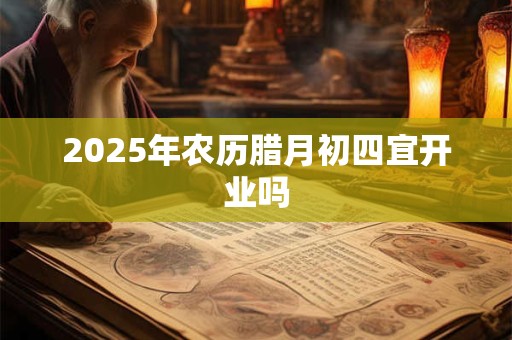 2025年农历腊月初四宜开业吗